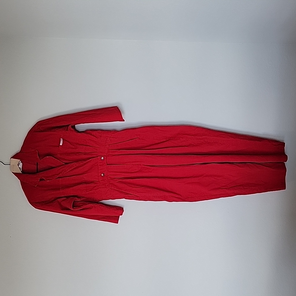 Dreams Vintage Red Corduroy Jumpsuit